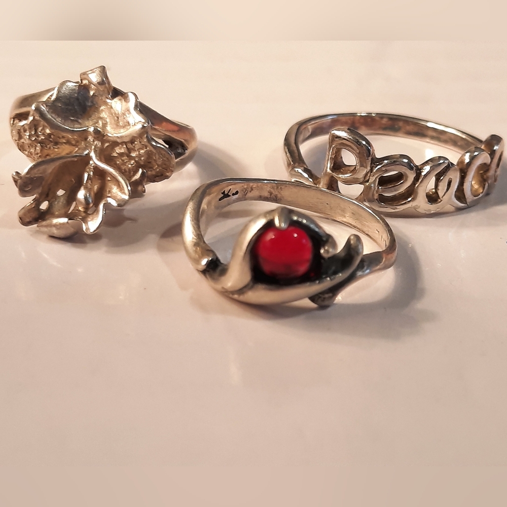 Sterling Silver Rings Set